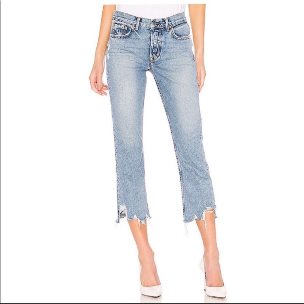 GRLFRND Tatum Straight Leg Jeans